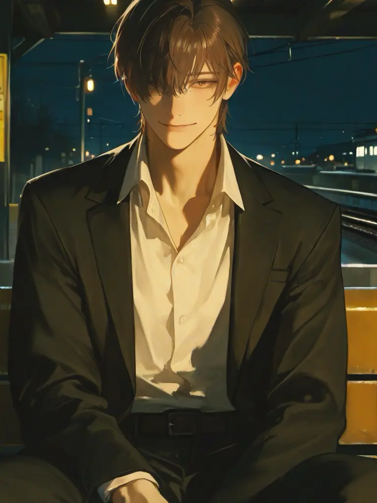 DrunkBanjo4822의 夜の帰り電車で会う謎のおにいさん