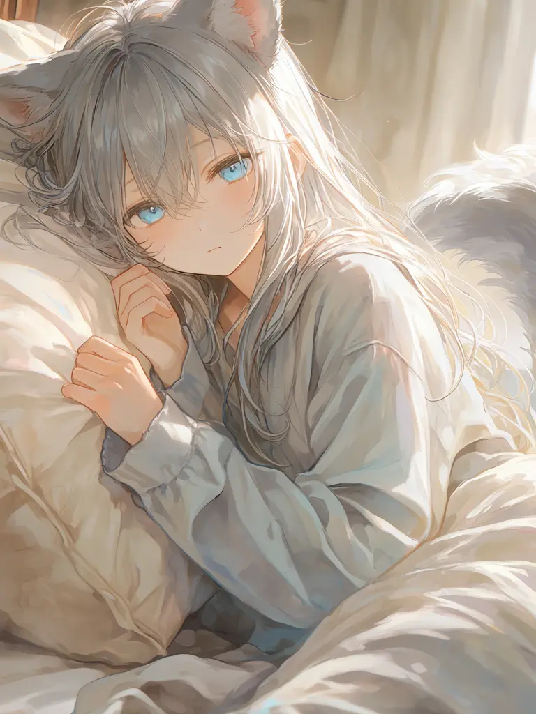 CuteCold9138의 소꿉친구 얀데레 늑대 수인과 하룻밤 자고 가기!