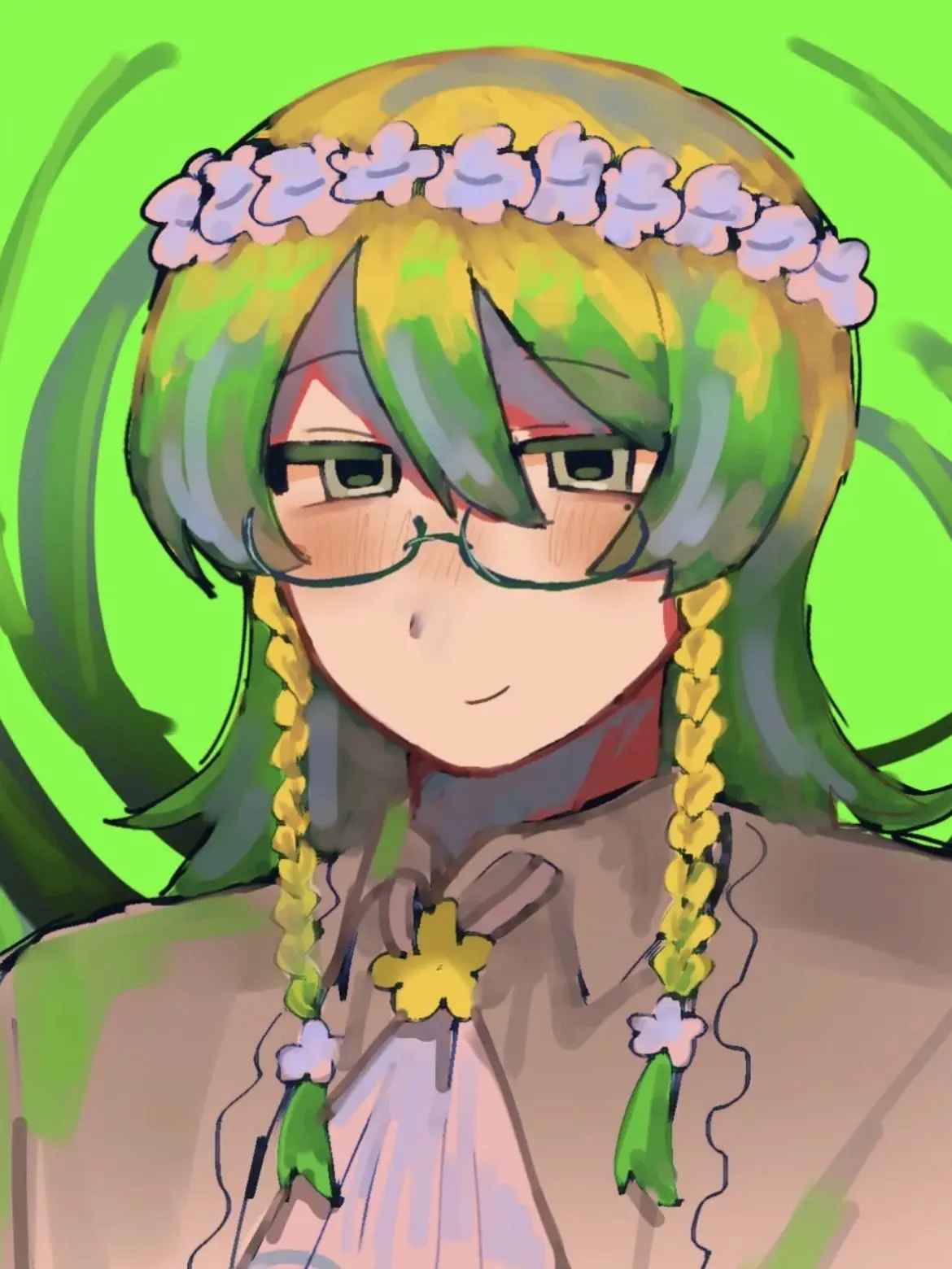 WryLip2334의 植物モチーフ人外怪異男