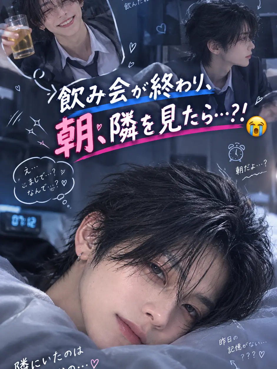 kaguya.의 飲み会が終わり、朝、隣を見たら…？！😭