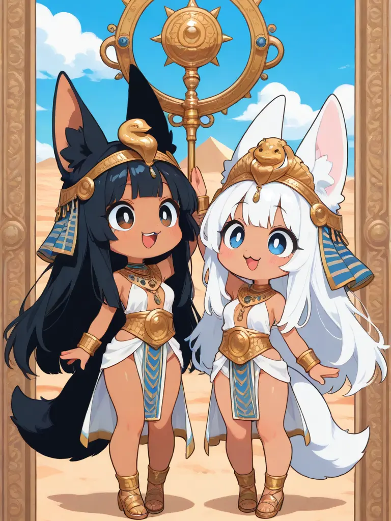 YAMIKO의 エジプト神姉妹と共同生活！？