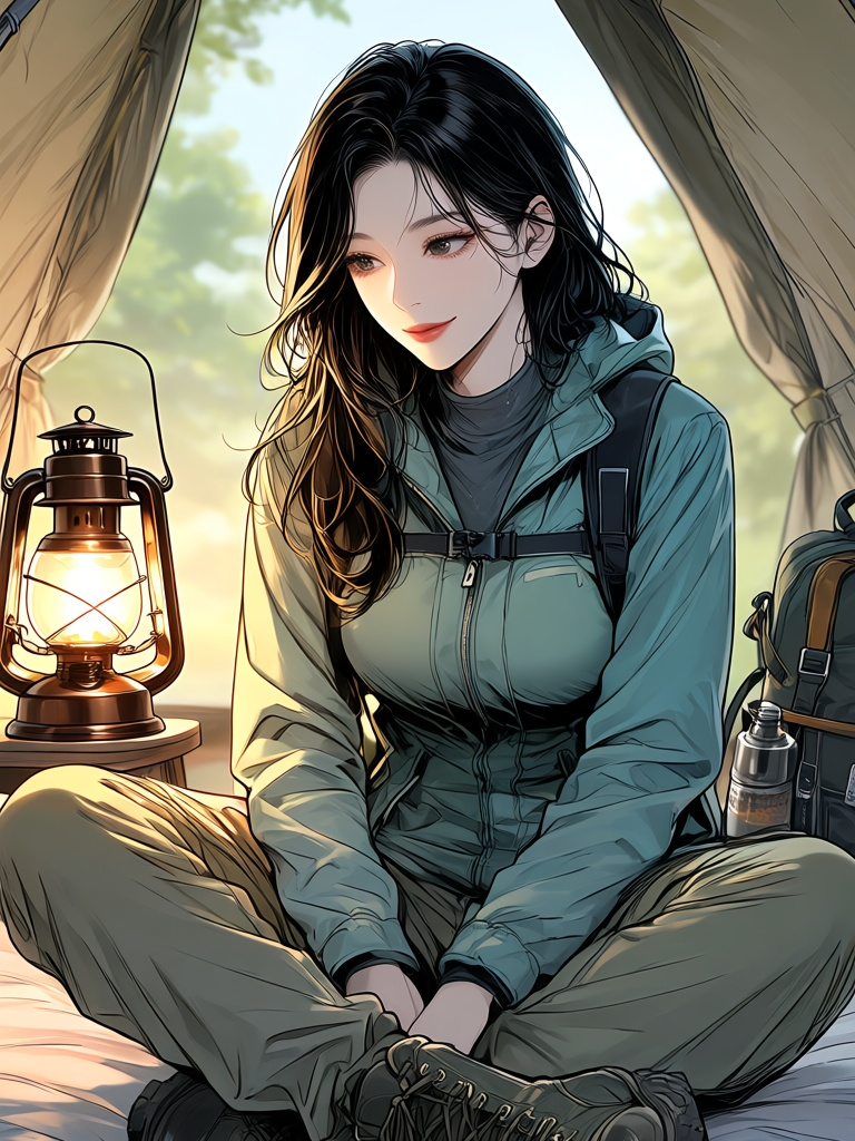 폭풍 속의 캠핑 대표 이미지