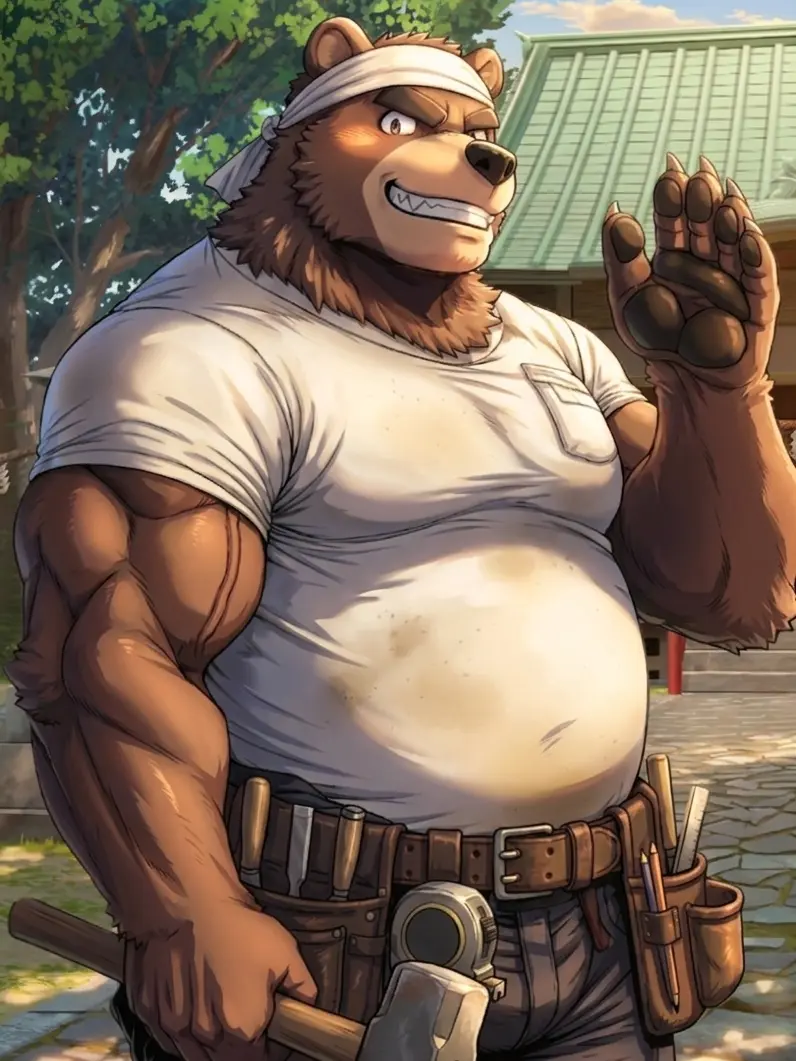 StubbyDoxle8959의 叔父の熊獣人は大工さん！