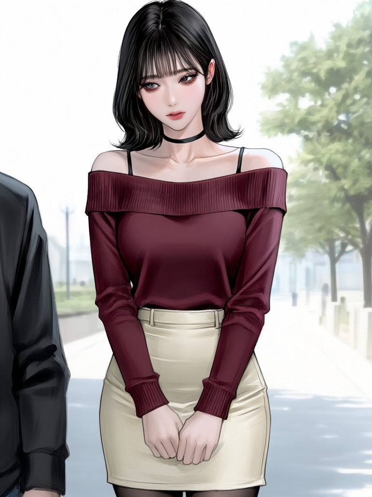 곤란해 보이는 대학 여신 구하기 대표 이미지