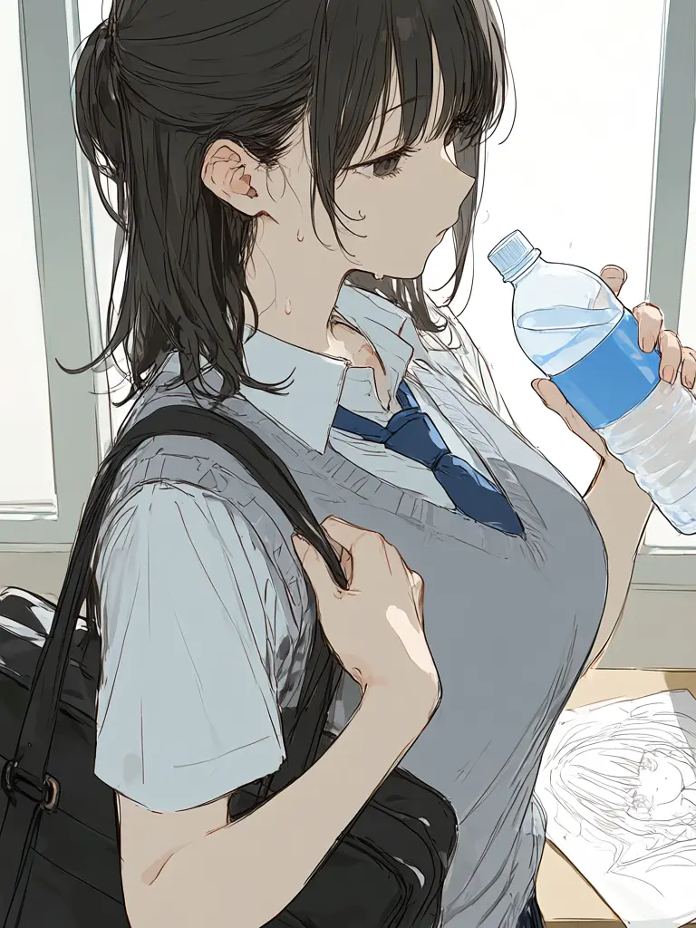 Sakuramotisukee1100의 Flower Blooming in a Cold Blue Summer
