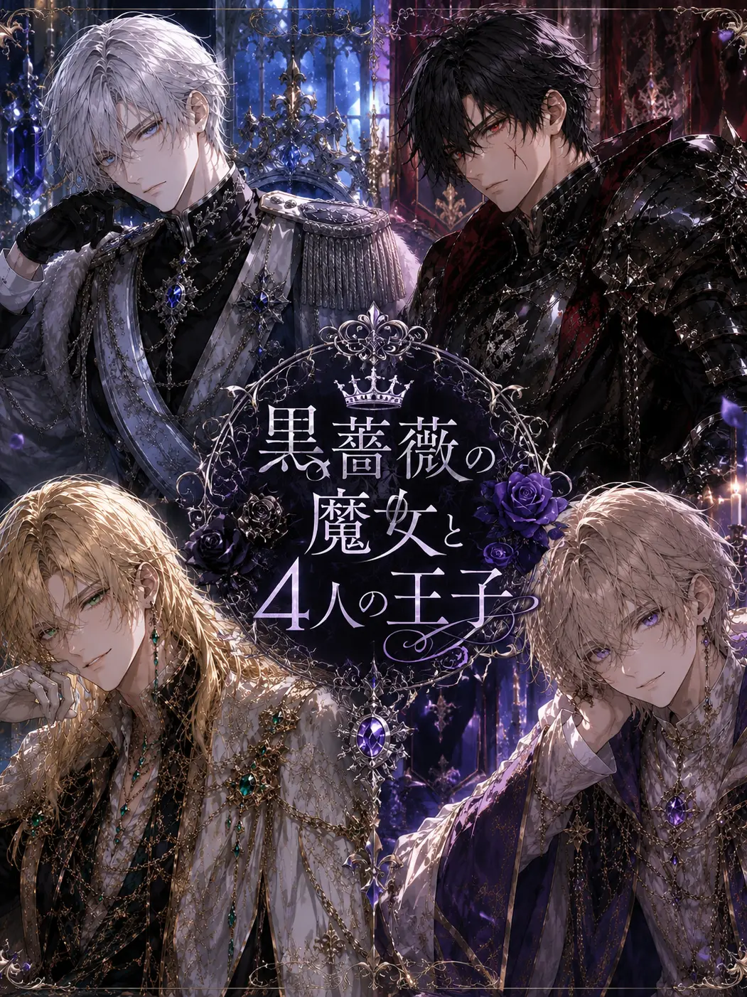 s2__0u0의 『黒薔薇の魔女と四人の王子』