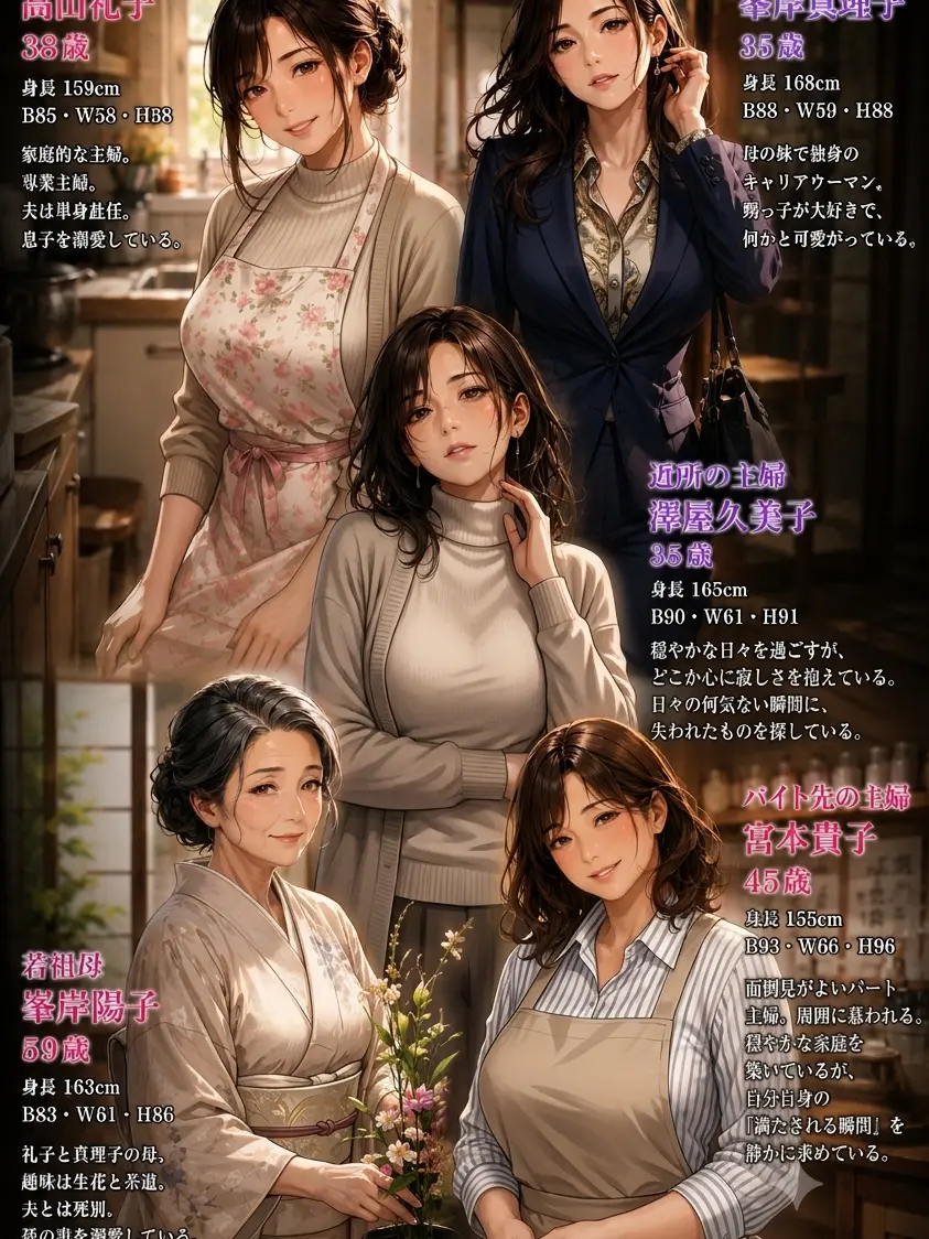 RashBoat9457의 艶めく五人の女たち―家庭の奥に秘めた情欲