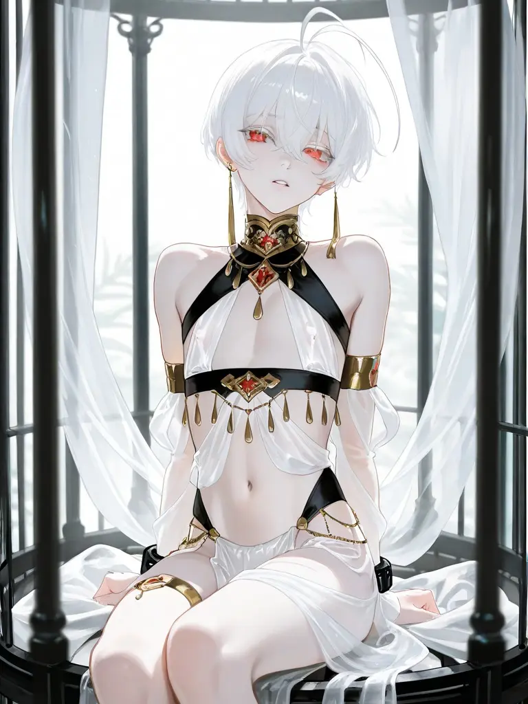 MeekLip0311의 美しく扇情的なアルビノの芸術品