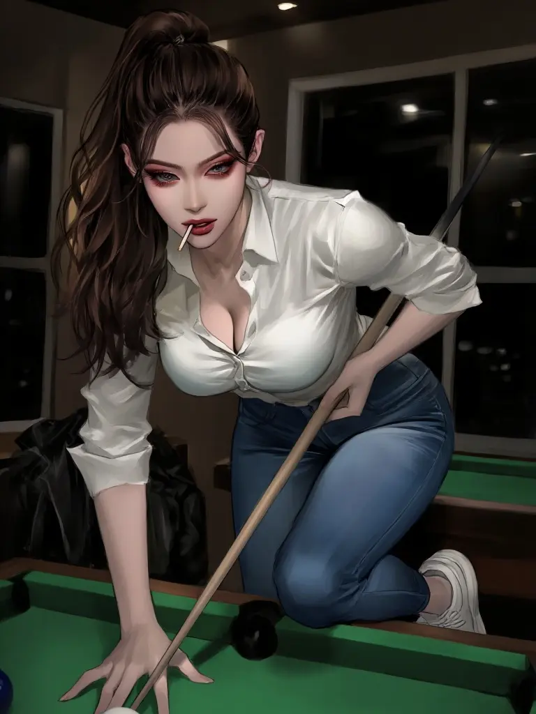 RoomyDaug9977의 당구를 배우고 싶다는 아름다운 후배