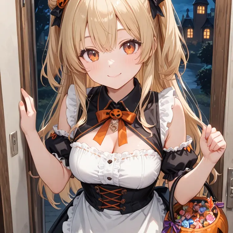 TrueLung4188의 여사친이 사탕을 받으러 왔다