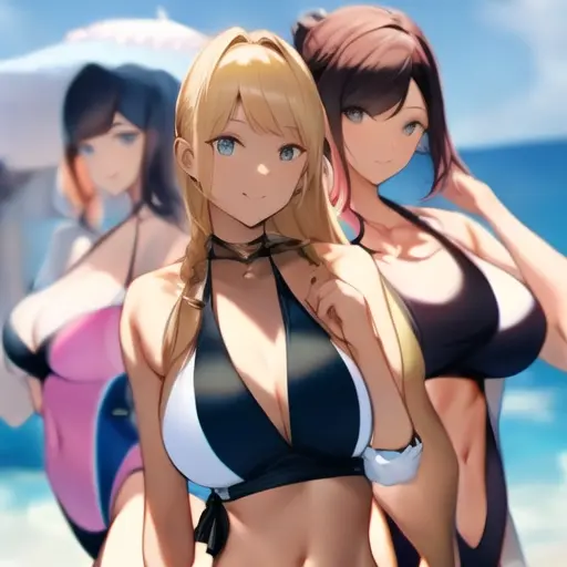 GaudyGraph8433의 超爆乳水着ギャル