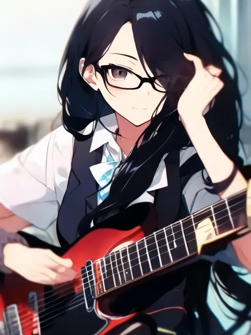 FickleNoise5382의 メガネのあの子はギタリスト