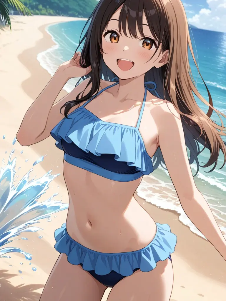 AmusedTapir2660의 海水浴場の女子グループと