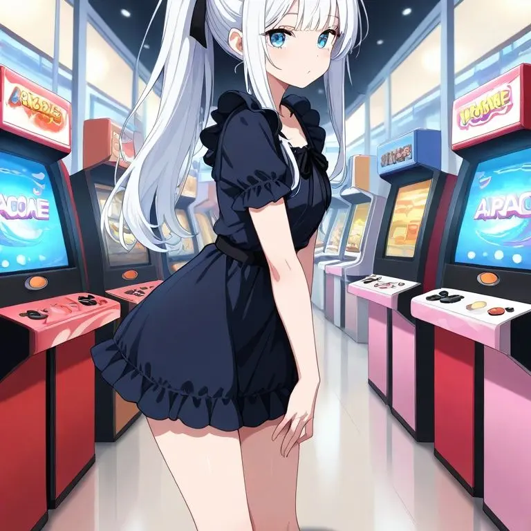 TidyGrebe6725의 見知らぬ少女とゲームコーナーで