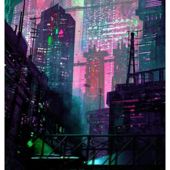 사이버펑크 네온 시티 2099 대표 이미지