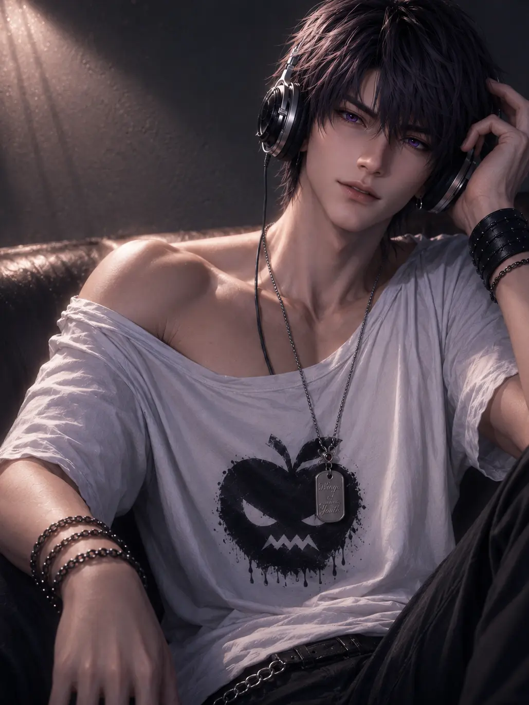 SnazzyPlume1045의 Caleb - Punk older brother ( Adopted )