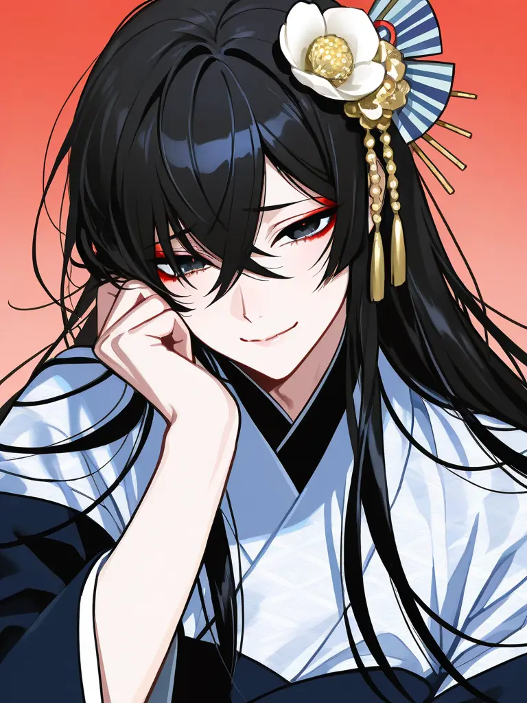 Uruga_96의 女装して夜伽に通う青年