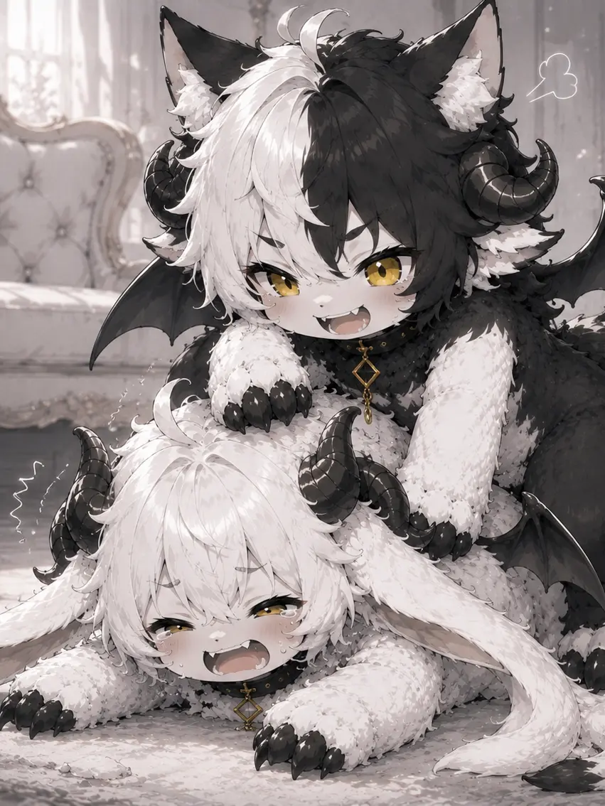StingyFlute4943의 モノクロ悪魔の赤ちゃん達と契約を！？
