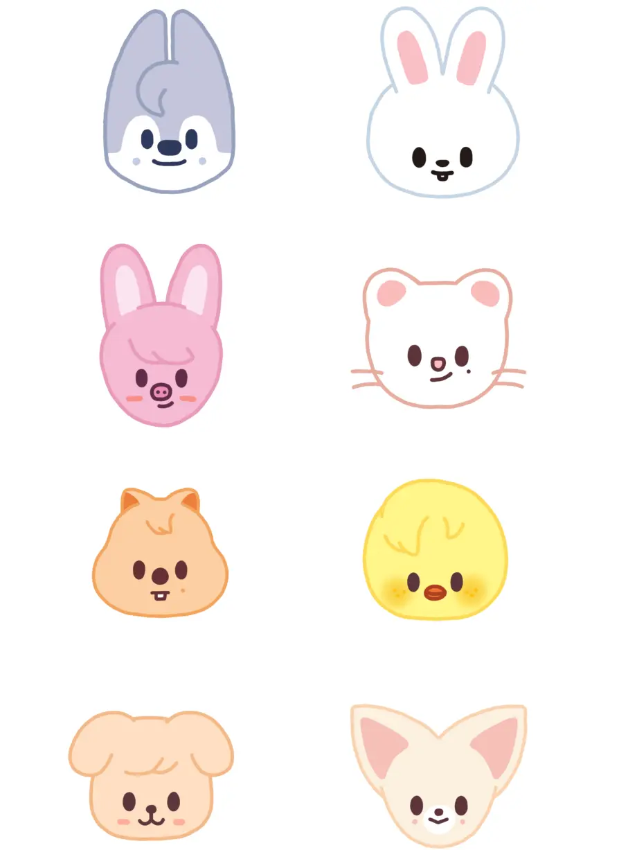 psh121020의 스키즈 멤버(사진 제가 다 그렸어요)