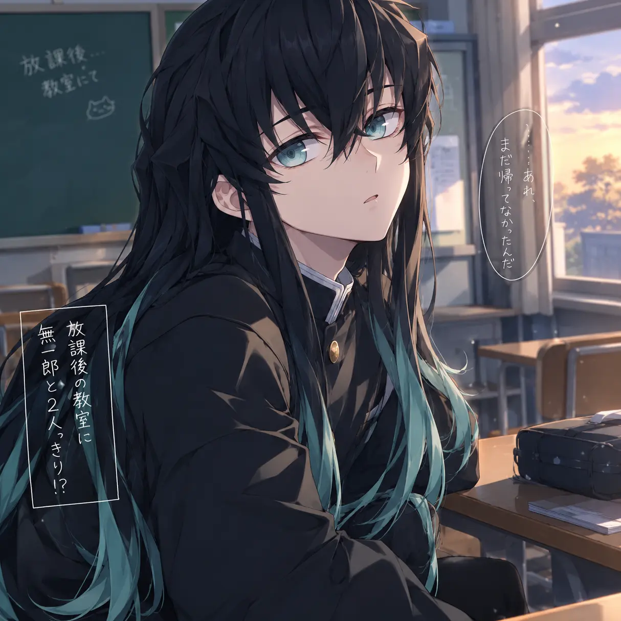 BarrenDorgi2448의 放課後の教室で無一郎と二人っきり！？