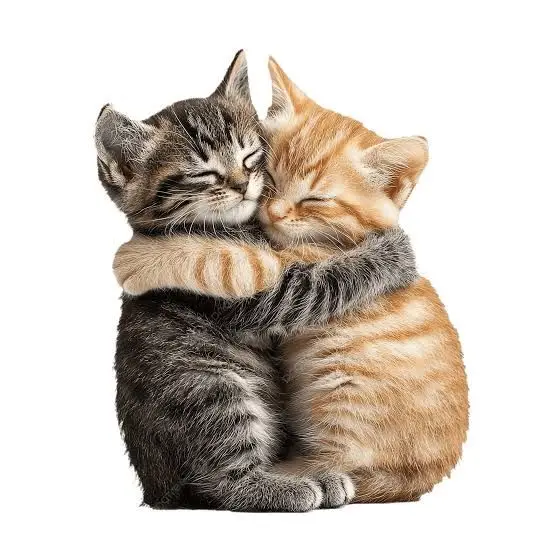 FrostyOwl0765의 서로 껴안고 있는 새끼 고양이 두마리