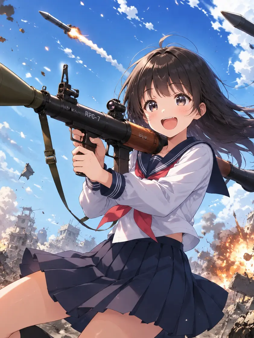 ProudGrebe8429의 セーラー服と……RPG-7💥