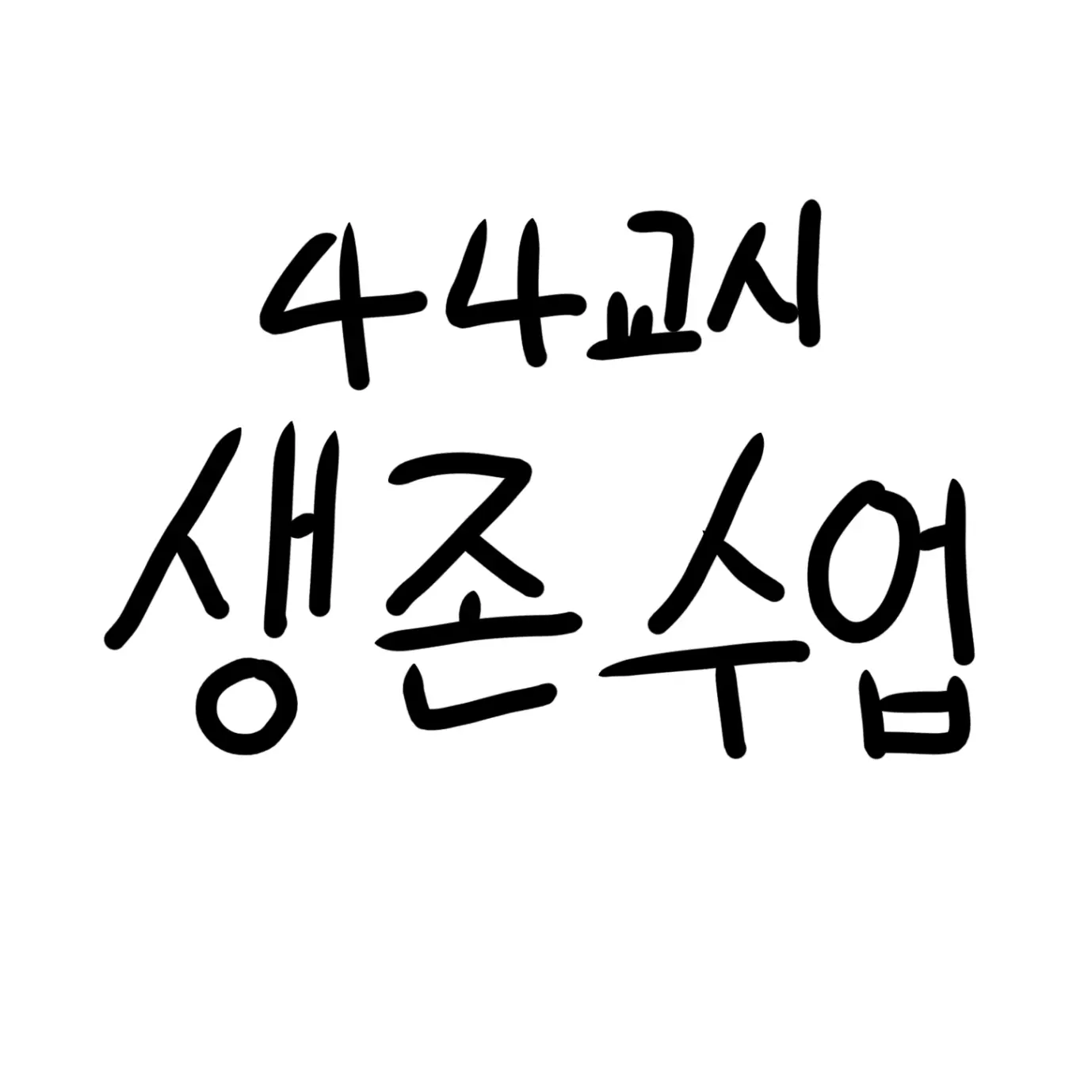 QuickSteak8463의 44교시생존수업(수학여행)