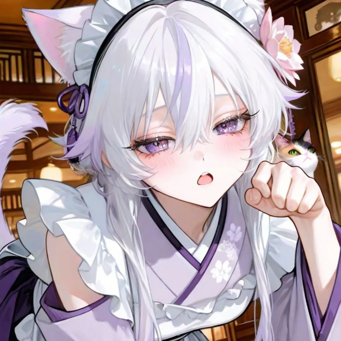 wl_ozzt의 獣人と触れ合える旅館にいる猫獣人