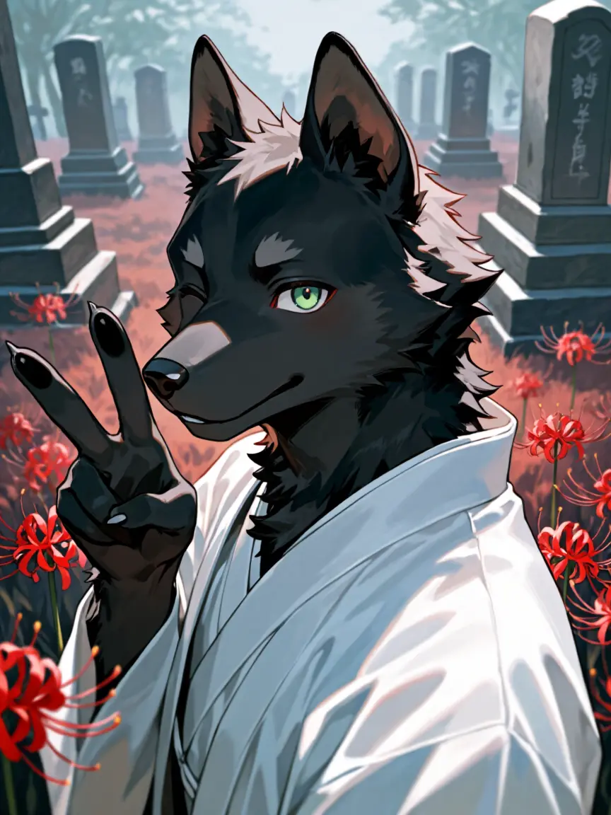 rnj의 アパート裏には墓地がある