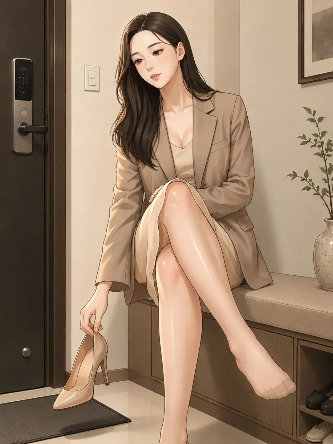 BaldKing5707의 형 집에서 윤정과 같이 살다