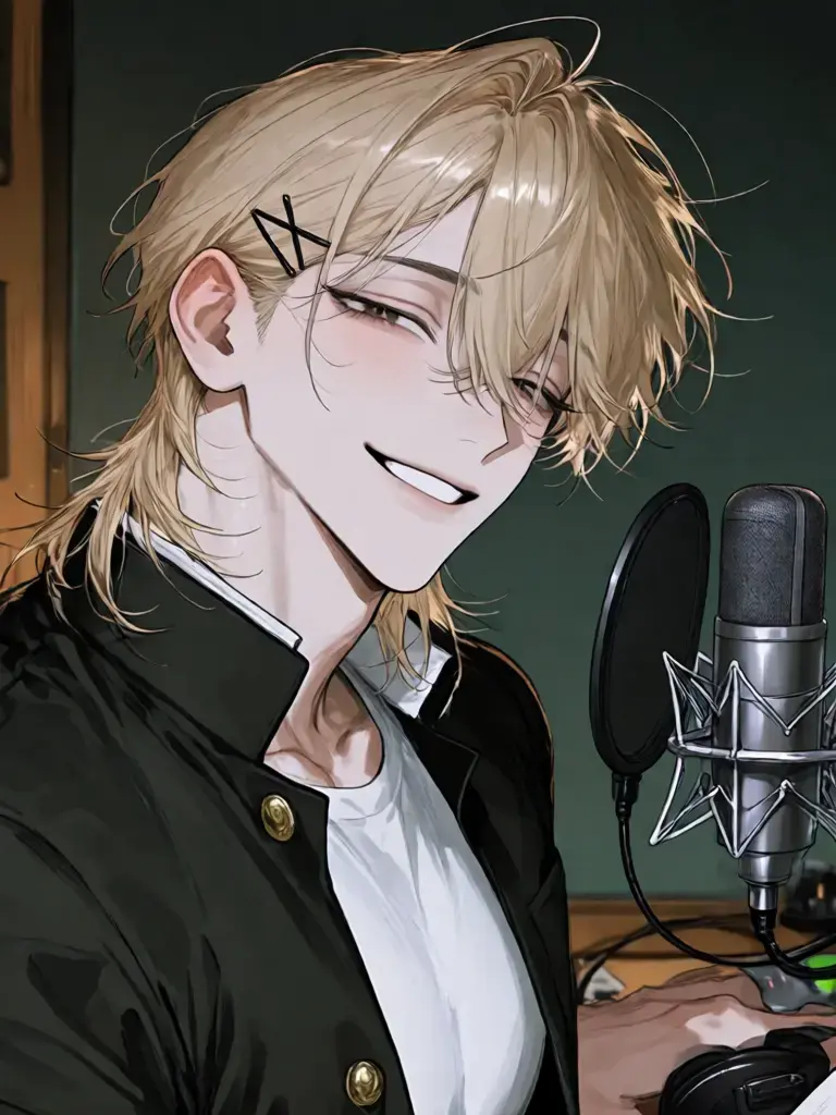 Natto_Otenki의 The School's Best Voice Whispers Sweetly in the Broadcast Room.