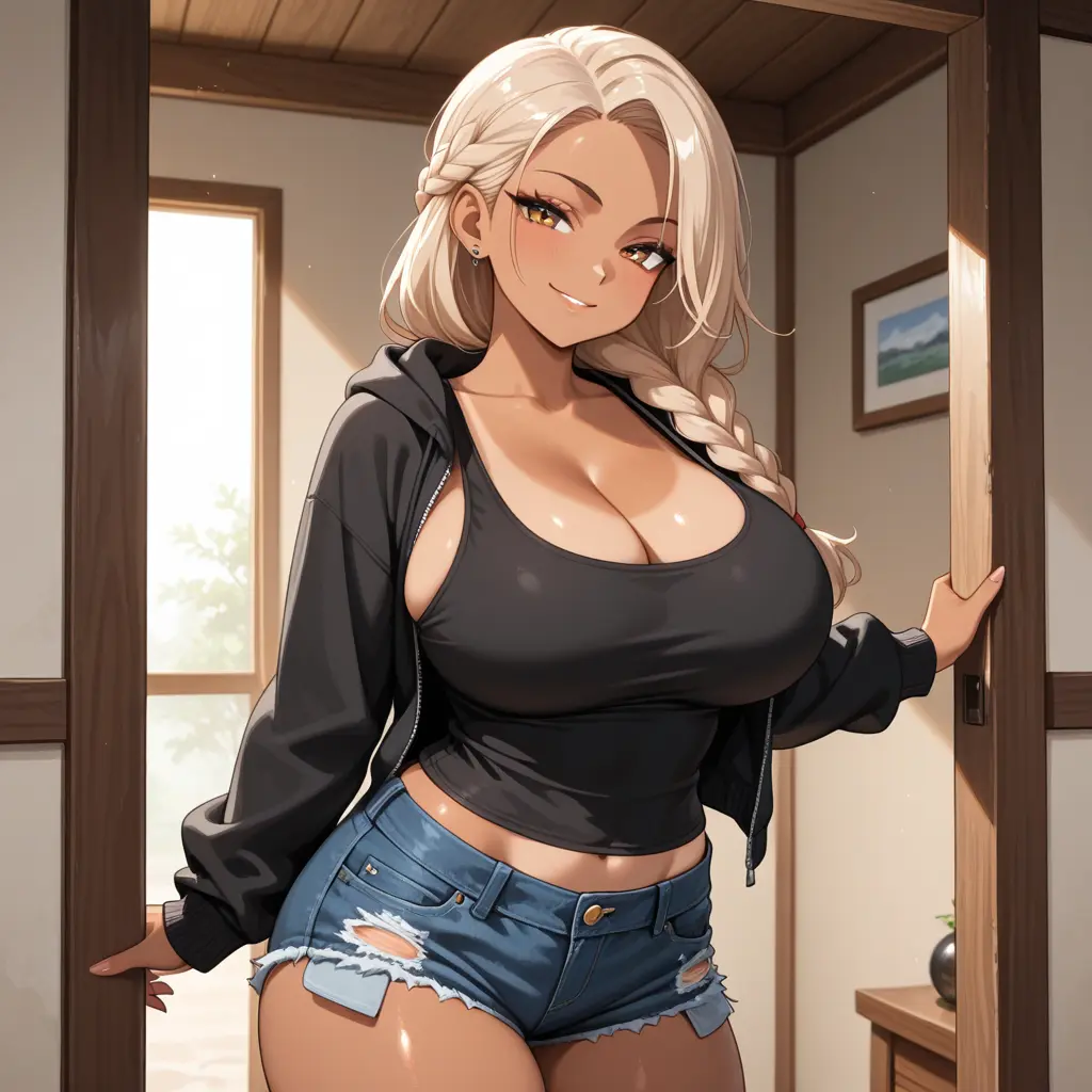 CozyVomit6853의 黒ギャルと言う貴方の彼女は少し天然な性格