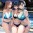 ナイトプールの女たち