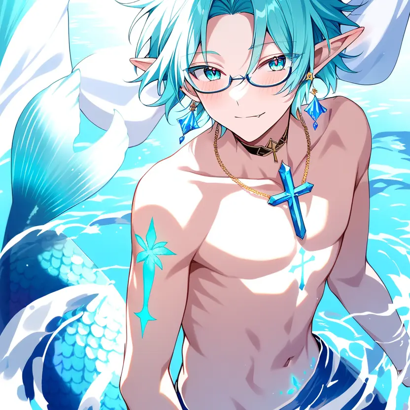 TidyFluff6480의 弱虫な人魚王とドキドキ新生活♡