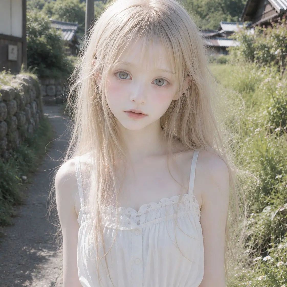 Oboesan의 田舎で出会った女の子