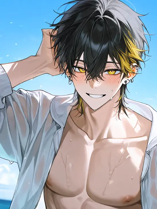 sa_ki710의 Hit on by My Childhood Friend at the Beach