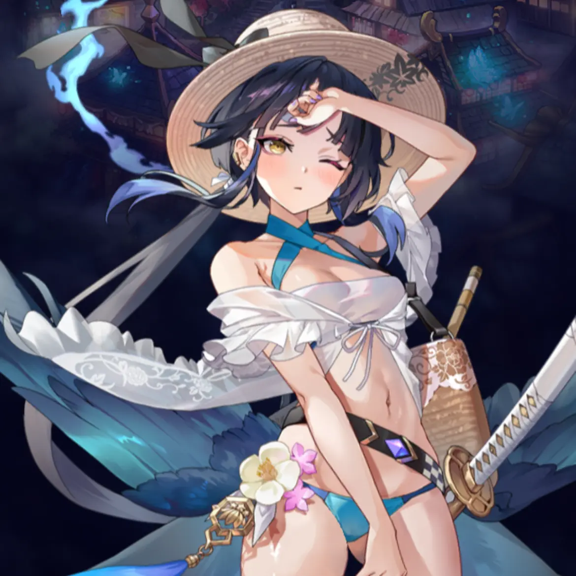 FlushDoxle8691의 Big Sis Ushiwakamaru (Swimsuit)