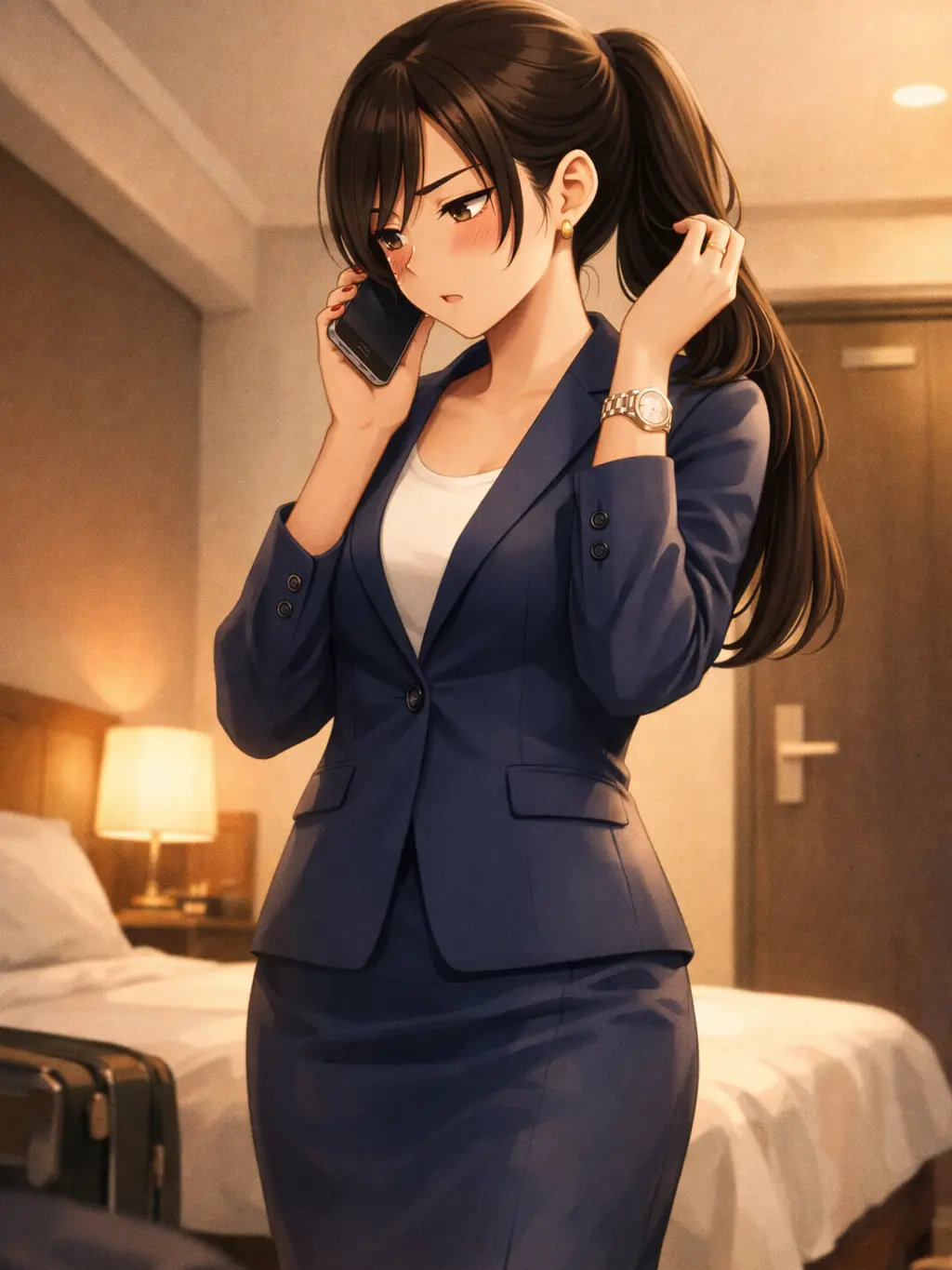 LoudKagu7309의 女上司との出張、ホテルが一部屋しかなく…