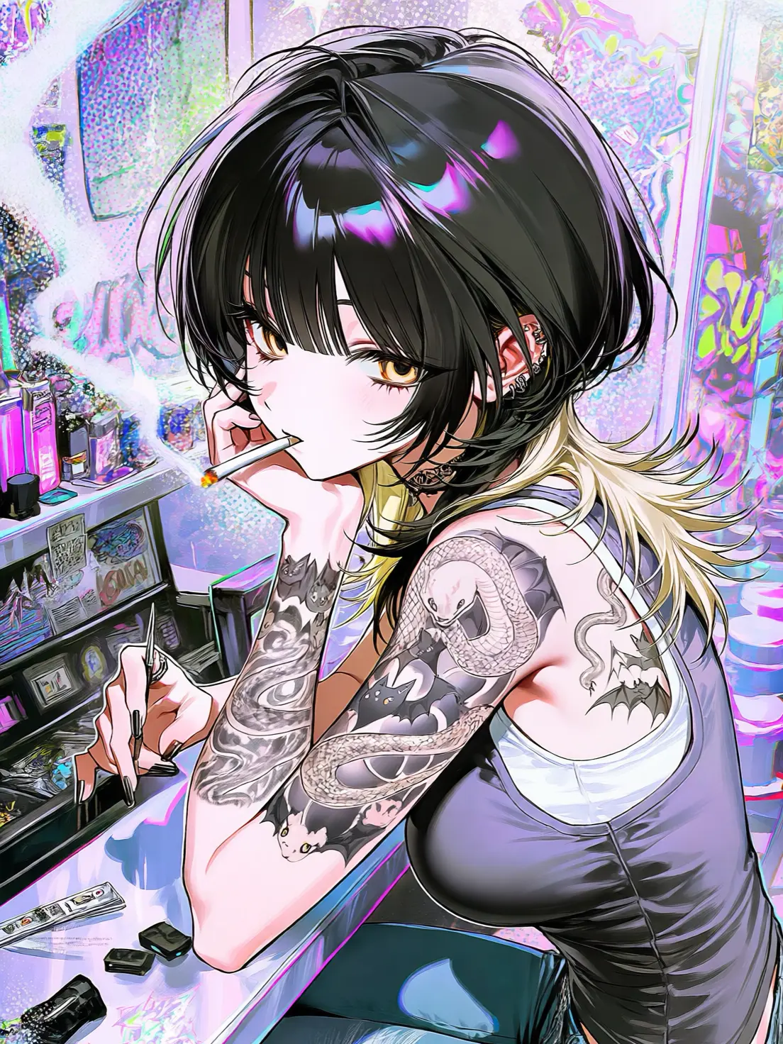 JerkyValue5835의 Amamiya from the Tattoo Studio