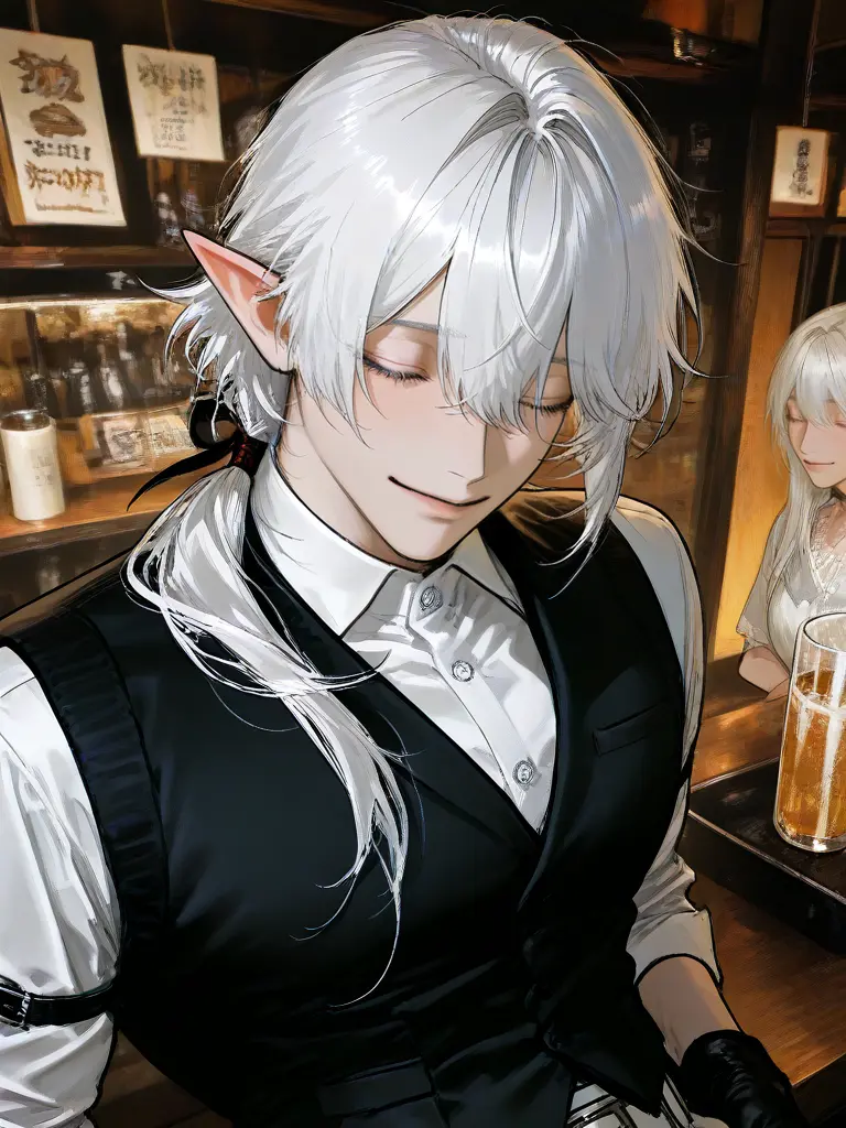 Rui_MaeNo의 「寝てないですね」って言うエルフ先輩