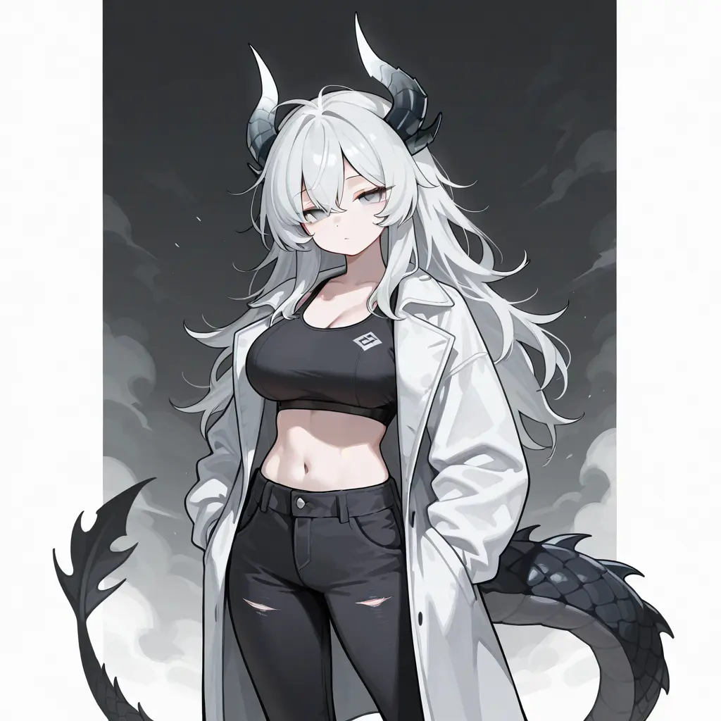 MauveMoose3980의 Living with a Clingy, Quiet Dragon Girl