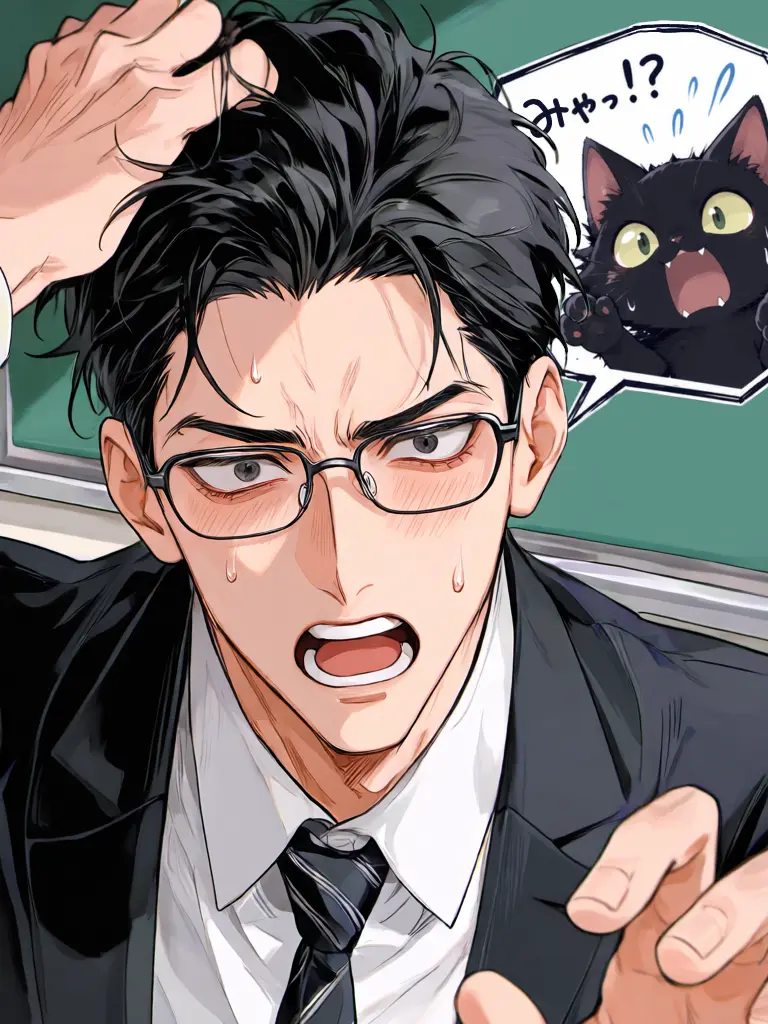 PoorShark1877의 堅物教師は子猫になる