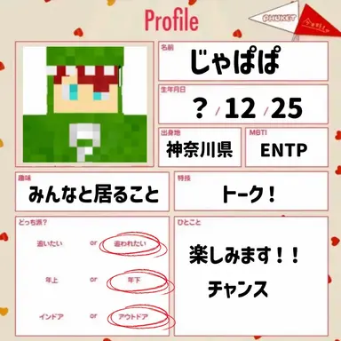 Profile image of じゃぱぱ