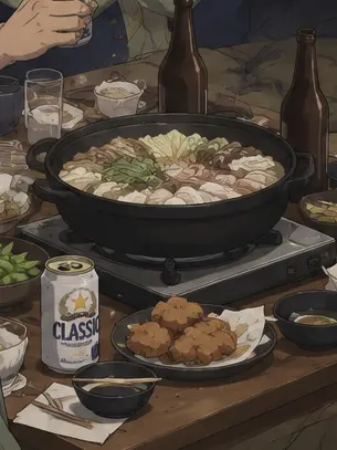 cherryfish0224의 ラッコ鍋メンバーで宅飲みっ！