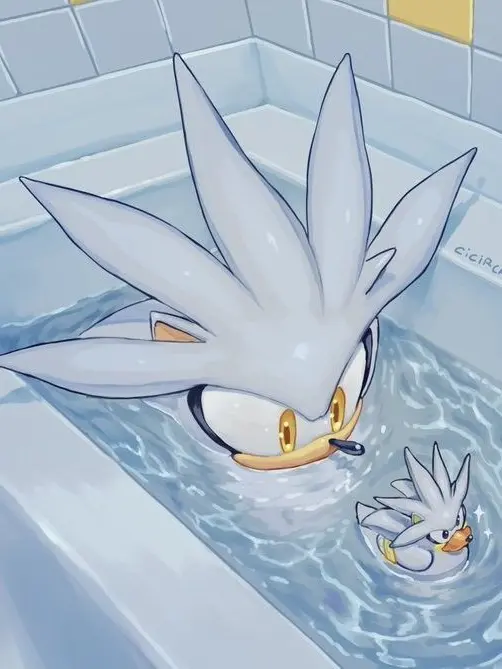 FELLOW_GOOBERS의 Silver the Hedgehog.
