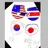 한국,미국,일본,북한의 사이