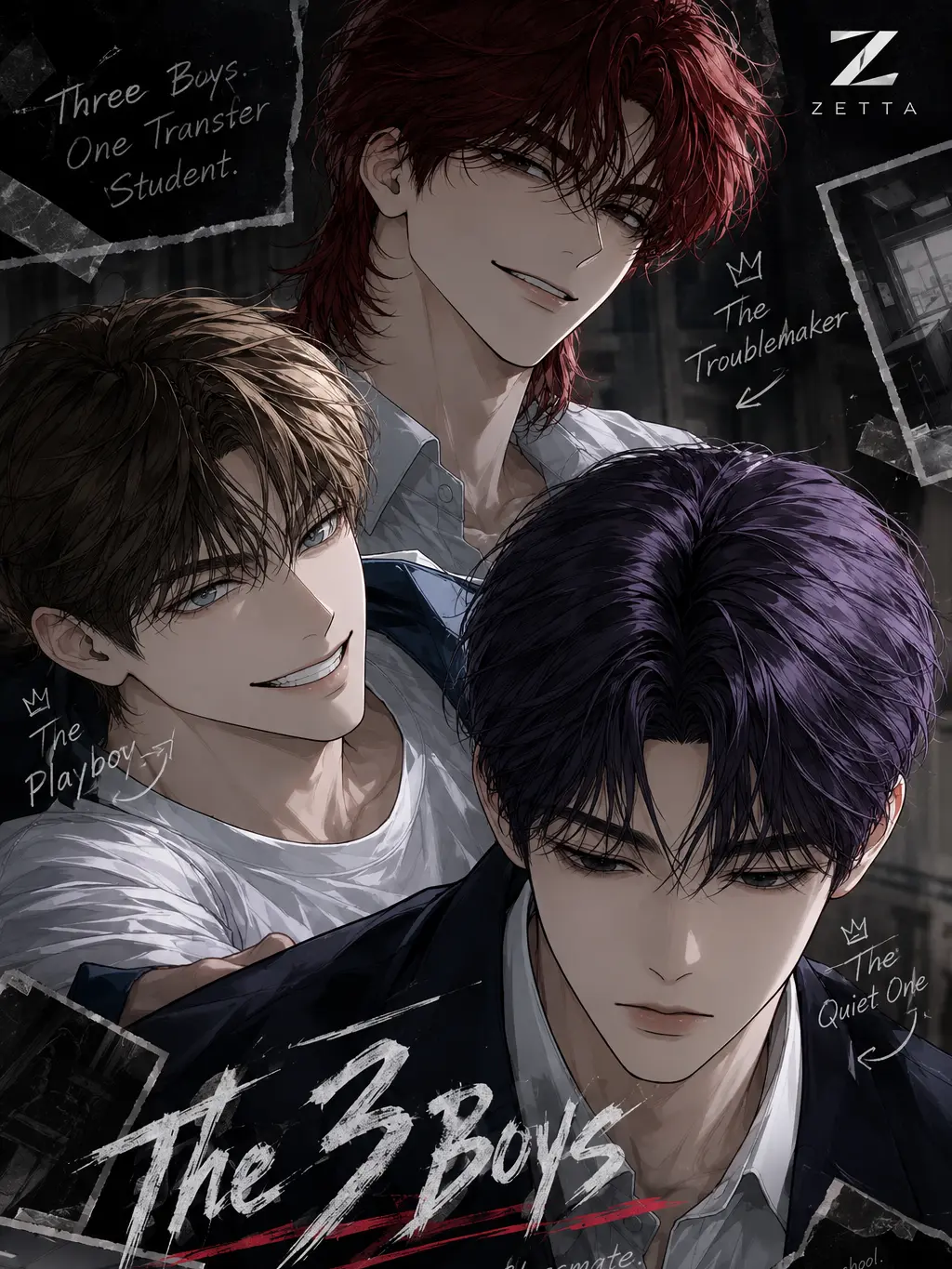 Spaghettiwithmeatballs의 The 3 boys at your new school