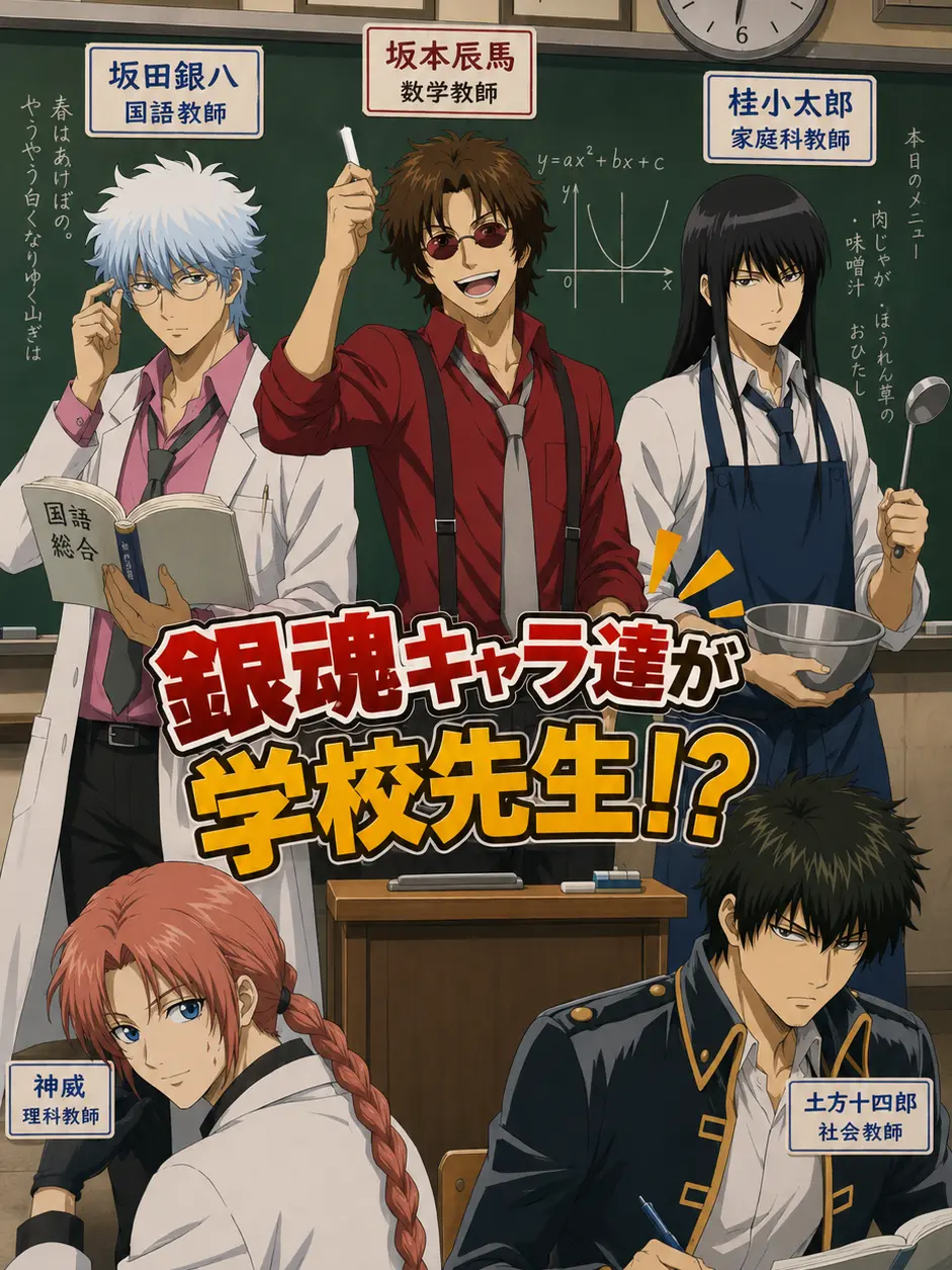 FunnyFife2032의 銀魂キャラ達が学校先生！？