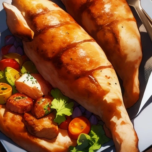 야식으로 먹다 남은 치킨