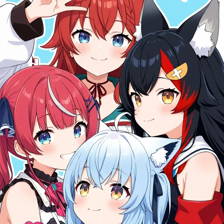nyanglimmy의 4마리의 늑대자매